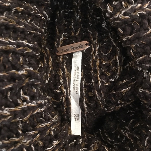 - Free people womens knitted vest sweater pullover cowl neck sleeveless br… - Picture 5 of 5